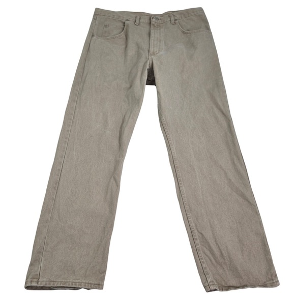 Wrangler Other - Vintage Wrangler Silver Edition Jeans 38x30 Khaki Tan Denim Made in USA 90s